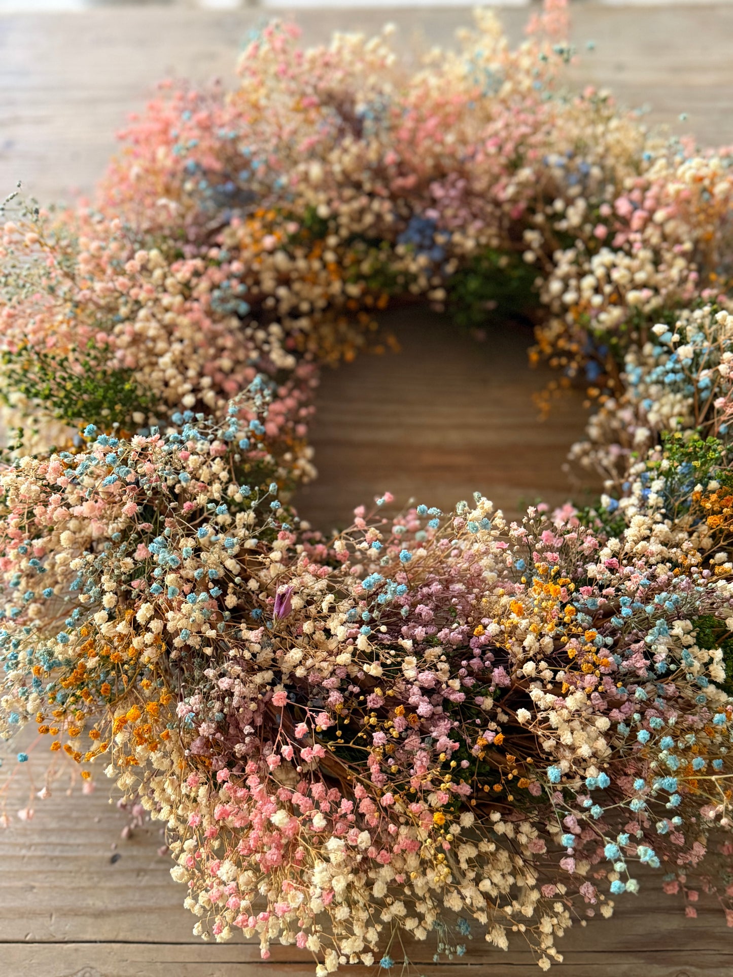 Ghirlanda Gipsophilla Stabilizzata Millecolori