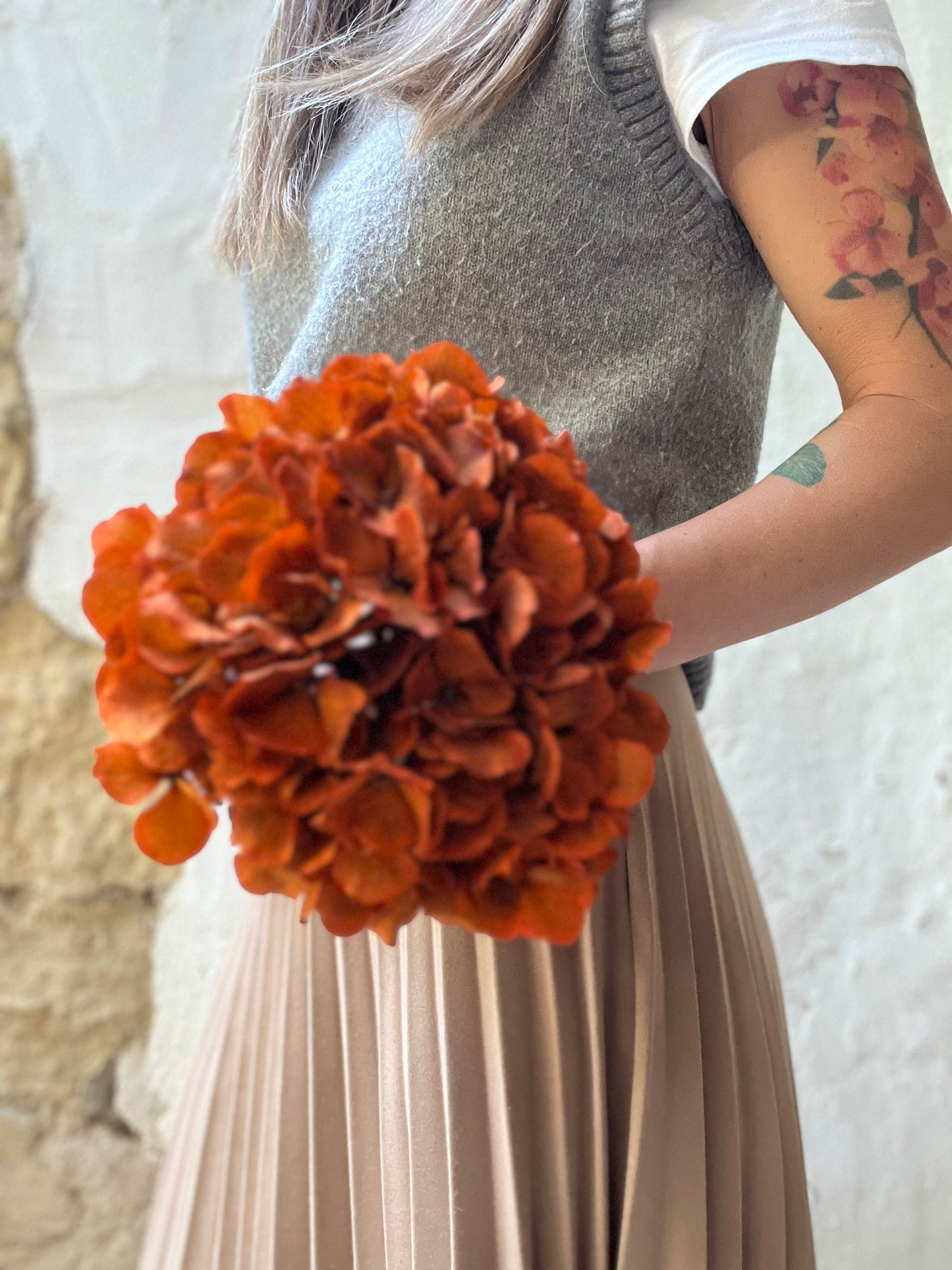 Ortensia Arancio Stabilizzata