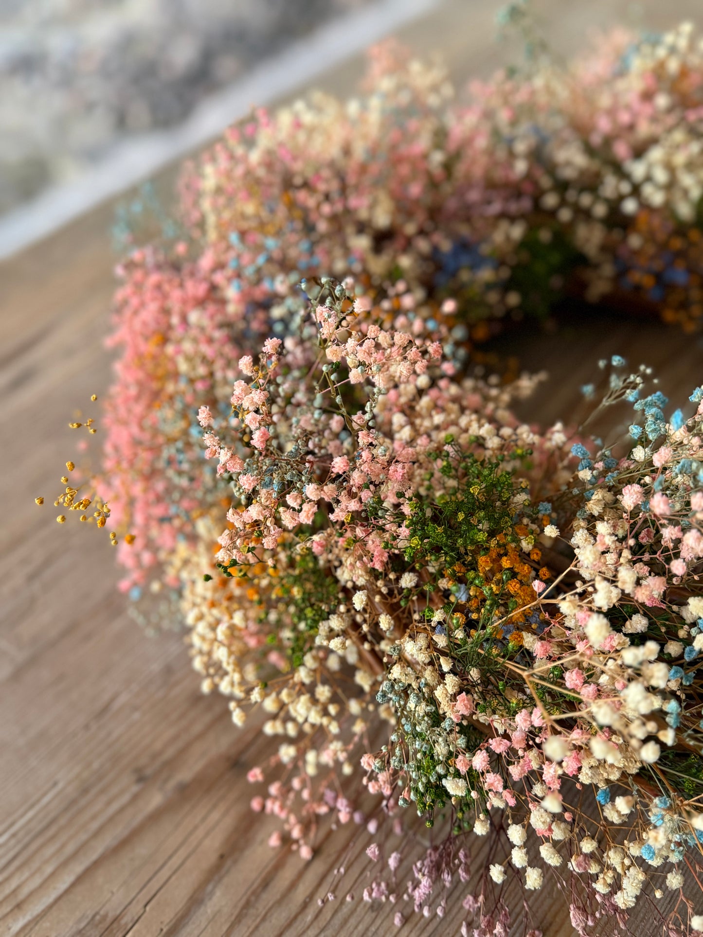 Ghirlanda  Gipsophilla Stabilizzata Millecolori